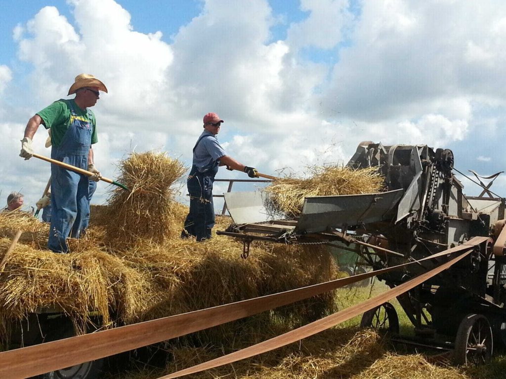 Threshing Days are Stark Contrast to Today’s Harvest