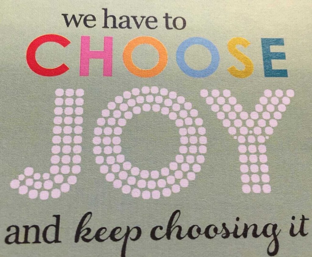 Choose “Joy” this Holiday Season