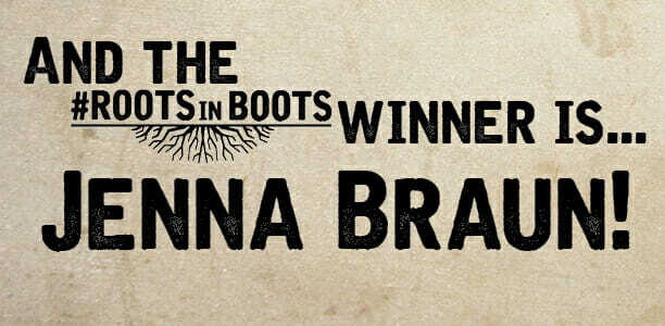 And the #RootsinBoots Winner Is…