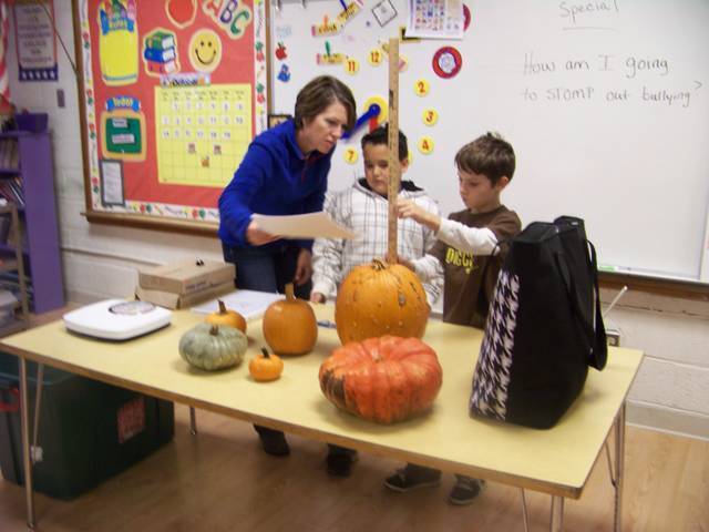 Nov2Pumpkins in the classroom