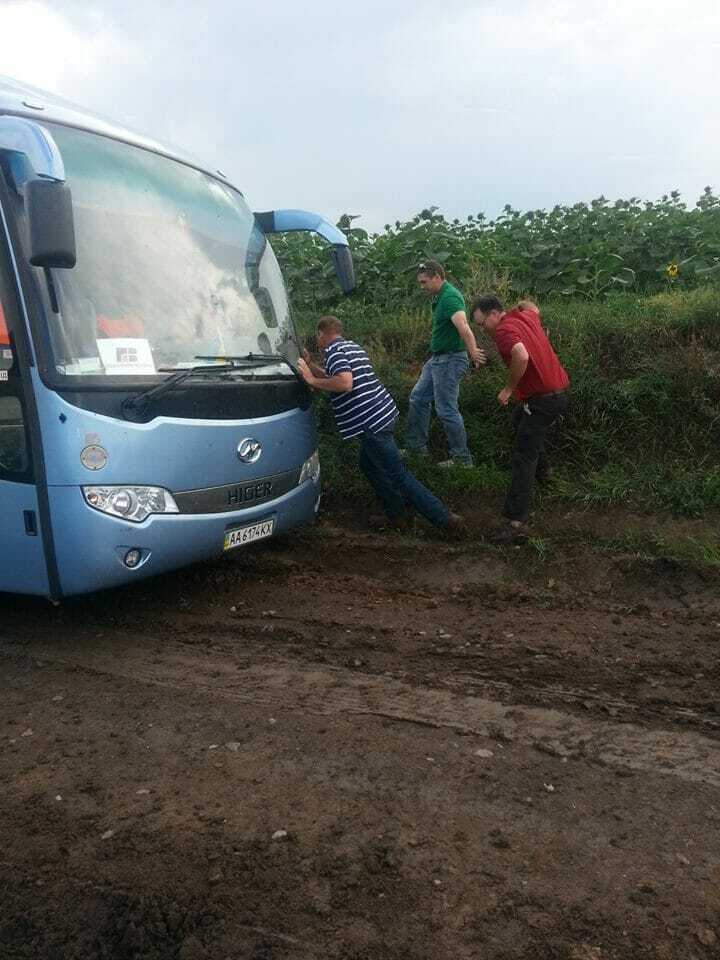 Stuck bus