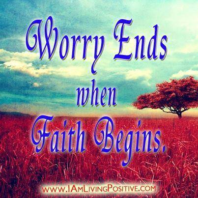 Worry ends