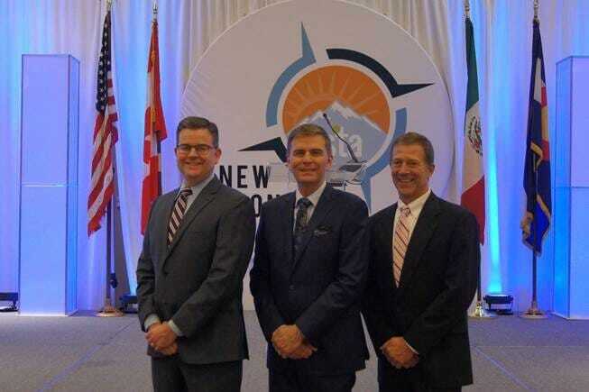 From left to right: John Latham, Latham Hi-Tech Seeds, Wayne Gale, Stokes Seeds and Brad May, BASF