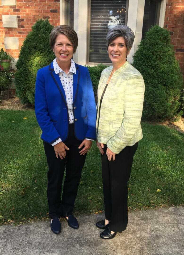 Shannon Latham with Sen. Joni Ernst