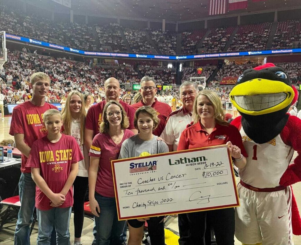 Free Throws Total $65k Donation from Latham Seeds